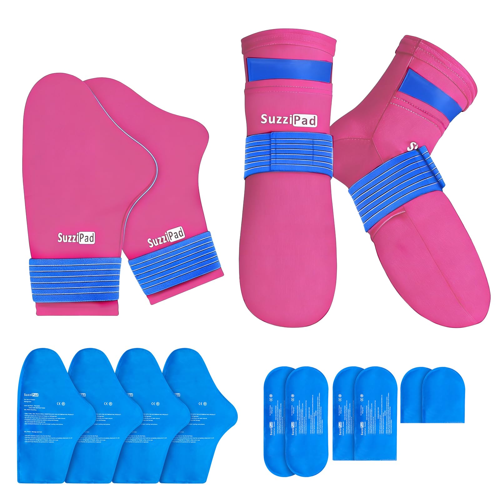 Amazon.com: SuzziPad Cold Socks & Hands Ice Pack for Chemo Must